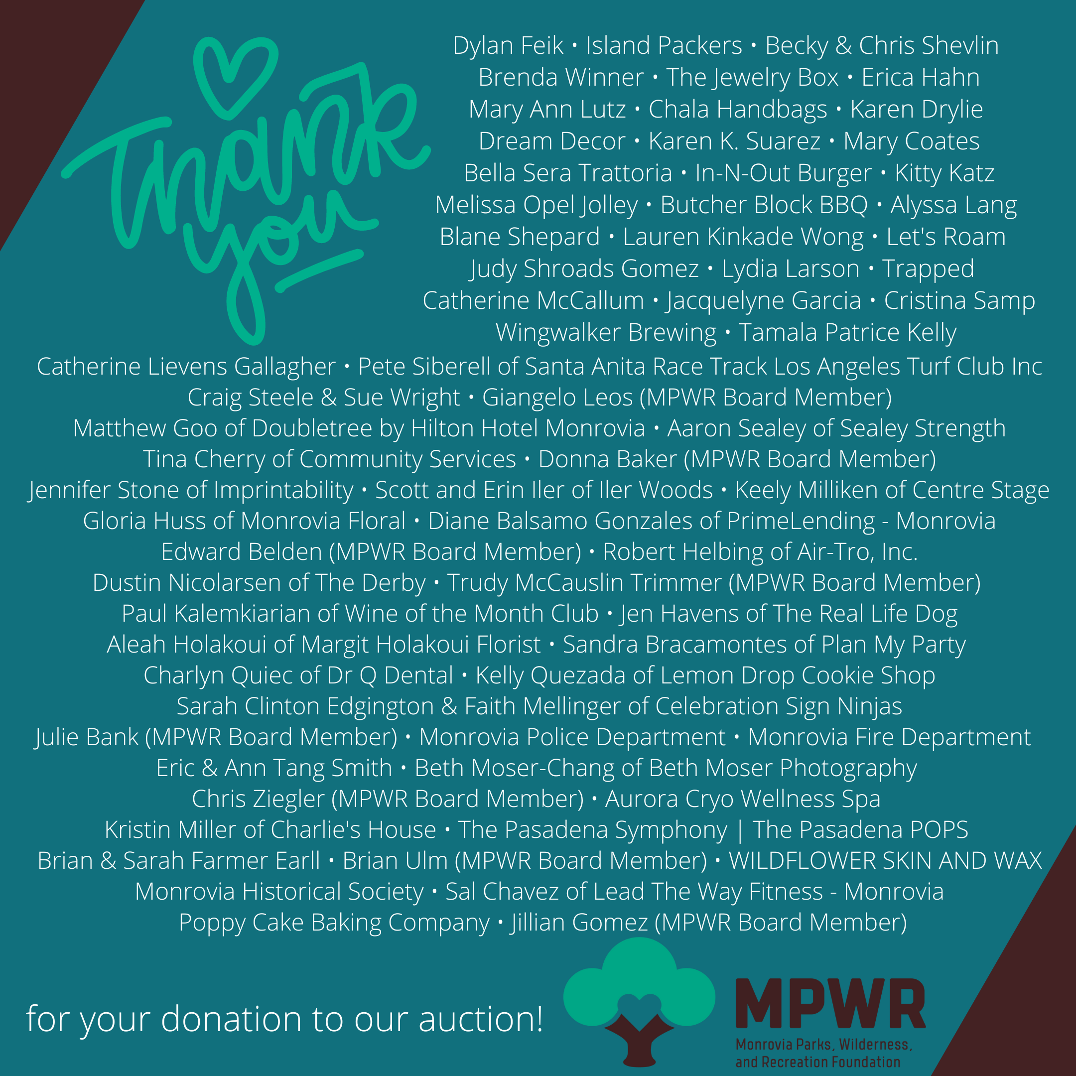 Thank you! - MPWR Foundation